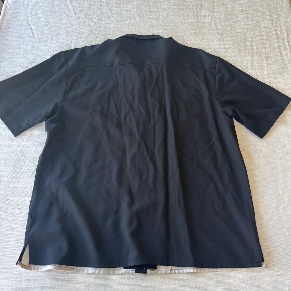 DaVinci California Charlie Sheen Signature Series Bowling Shirt Black White XL - Picture 3 of 11
